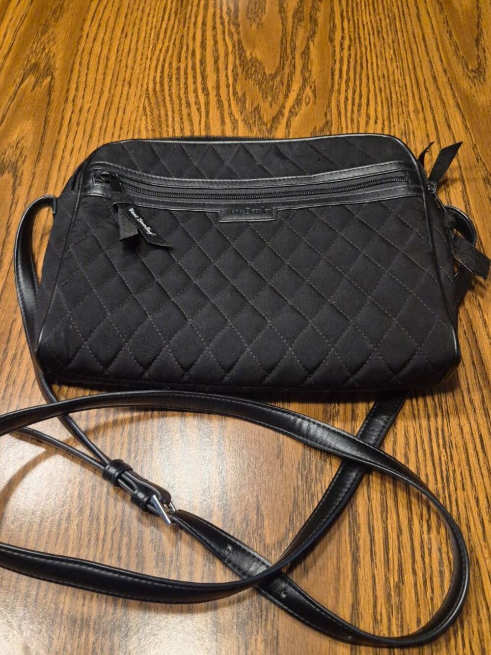 Vera Bradley Quilted Crossbody, Black